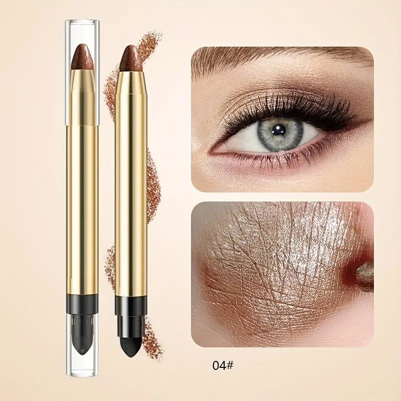 ✨Sombra en Barra de Ojos con Brillo Perlado de Doble Punta|Shimmer stick shadows🤩