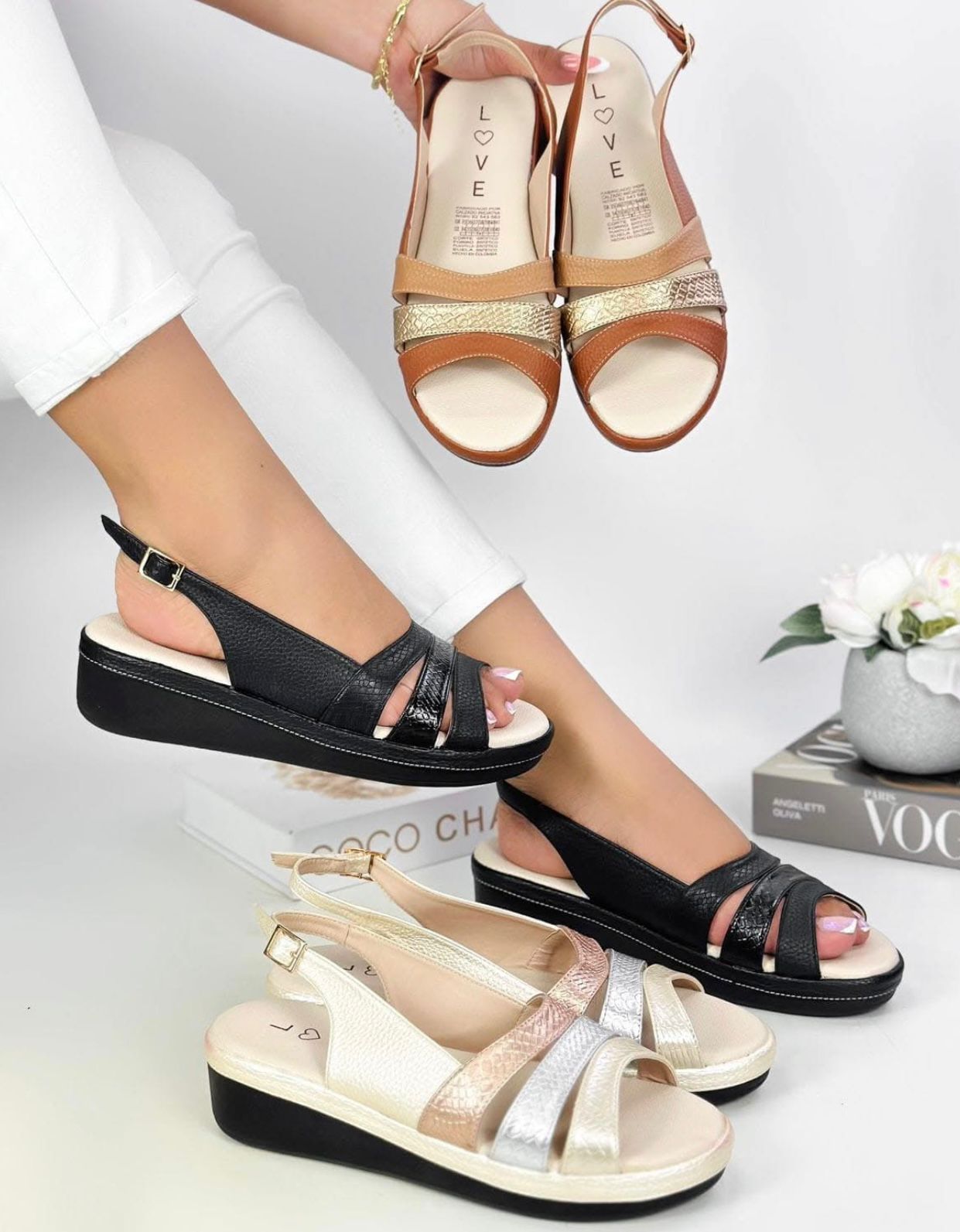 😍SANDALIAS LUCY| SUELA CONFORT😍