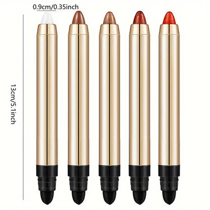 ✨Sombra en Barra de Ojos con Brillo Perlado de Doble Punta|Shimmer stick shadows🤩